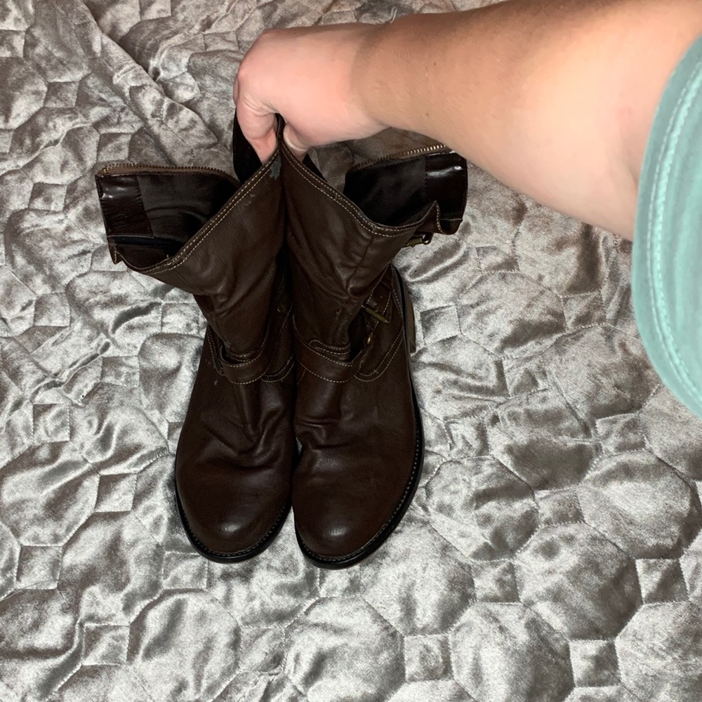 Charlotte Russe Ankle High Brown Boots